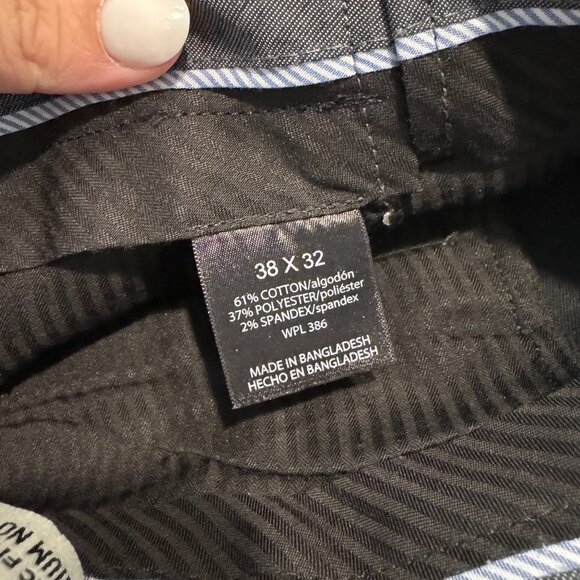 Men's Haggar Clothing Black Dress Pants - Picture 3 of 4